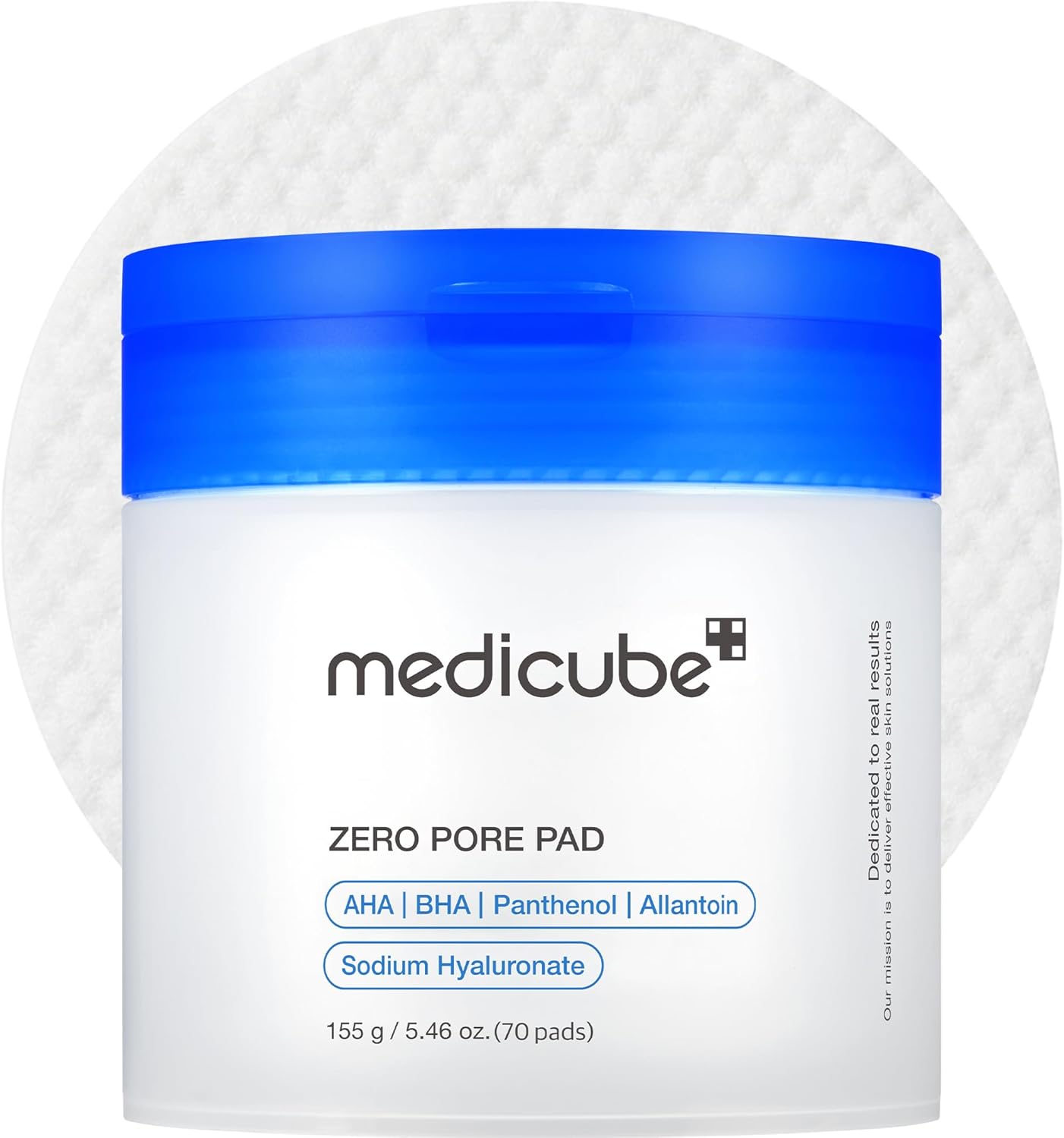 Medicube Zero Pore Pads 2.0 — dual-textured toner pads with AHA + BHA to exfoliate, unclog pores, and smooth skin. Gentle, effective, Korean skincare staple.